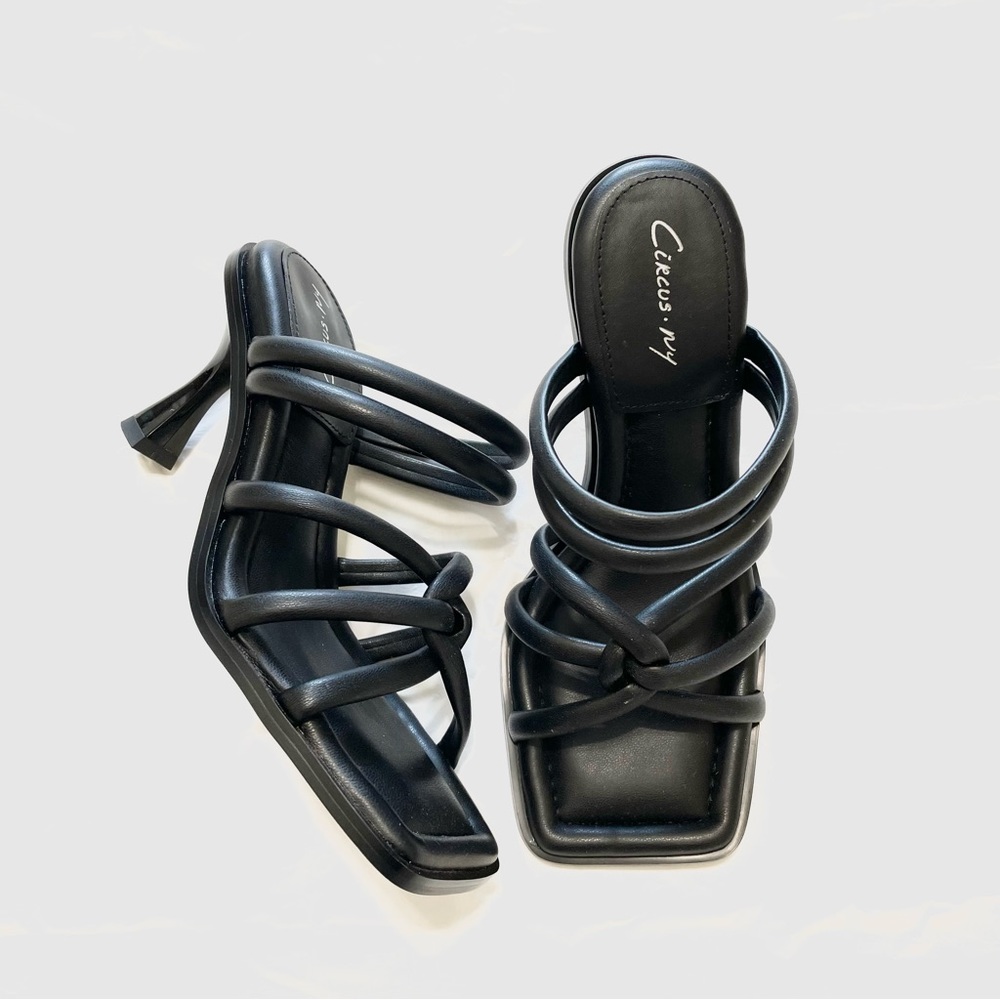 SAM EDELMAN CIRCUS Black Heeled Sandals Size 6.5